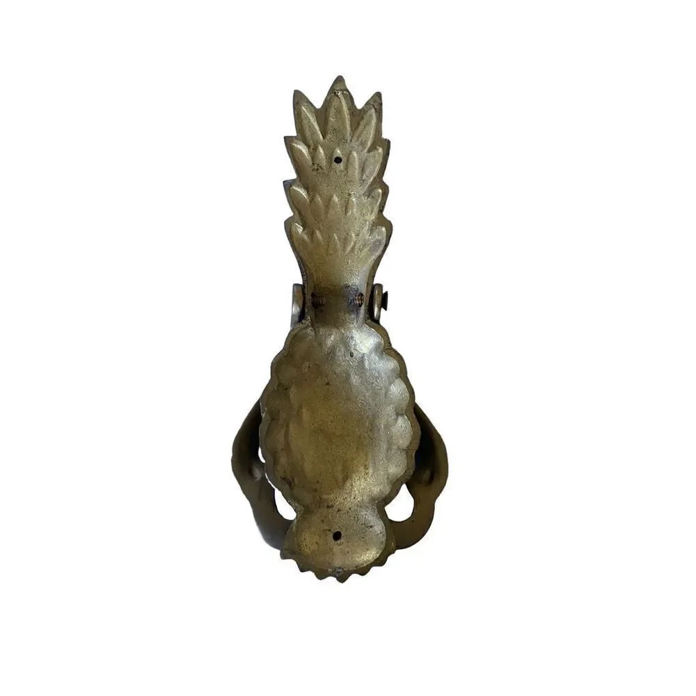 Brass solid pineapple door knocker, 7 x 3